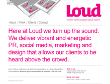 Tablet Screenshot of loudgroup.com
